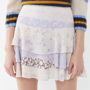 Urban Outfitters Floral Layered Women's Skirt Size Large